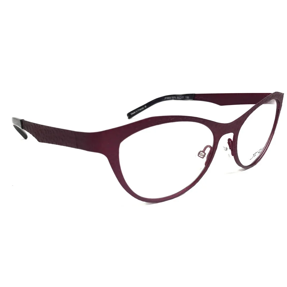 J.F. Rey Eyeglasses Frames JF2603 7575 Purple Reptile Lizard Print 53-17-130